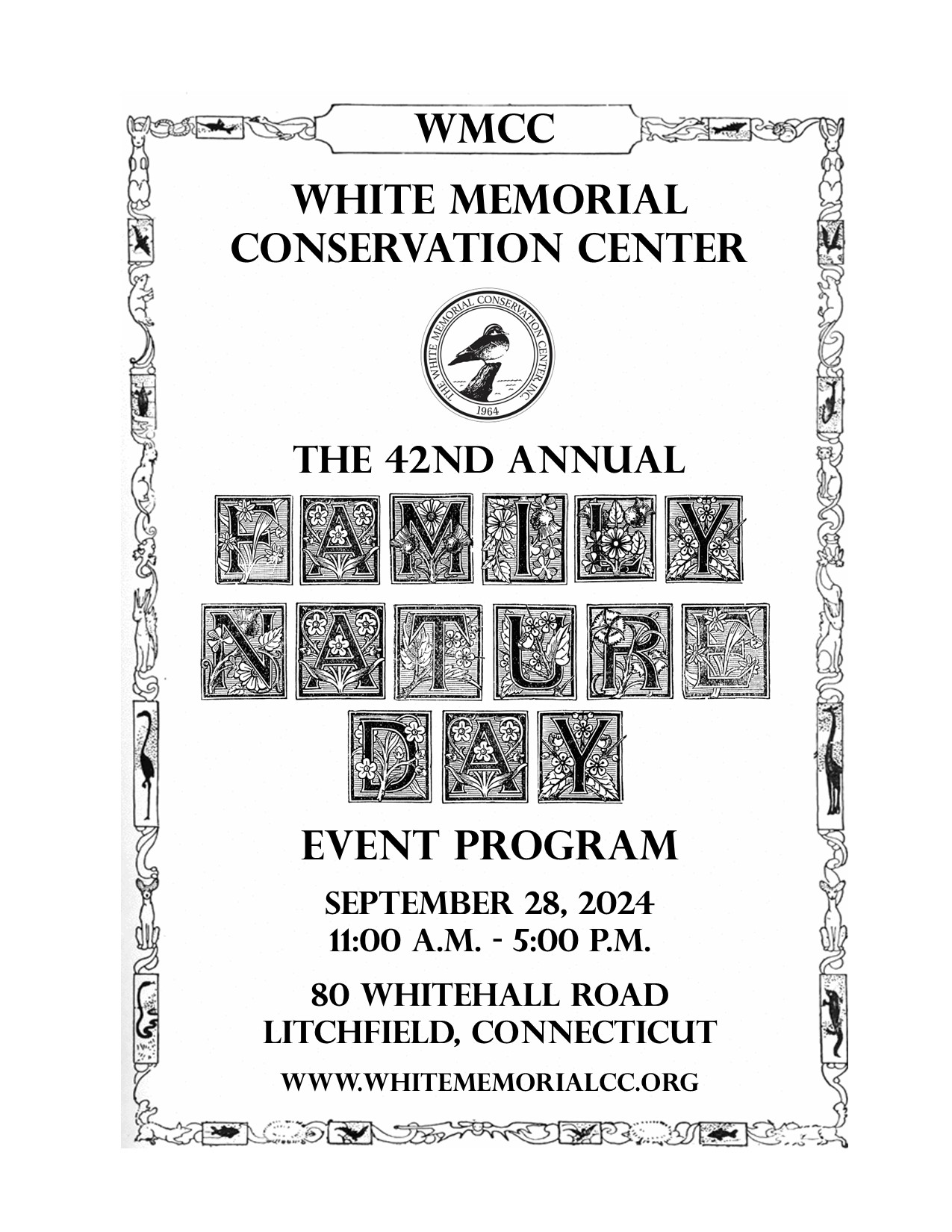 EVENT PROGRAM: THE 42nd ANNUAL FAMILY NATURE DAY